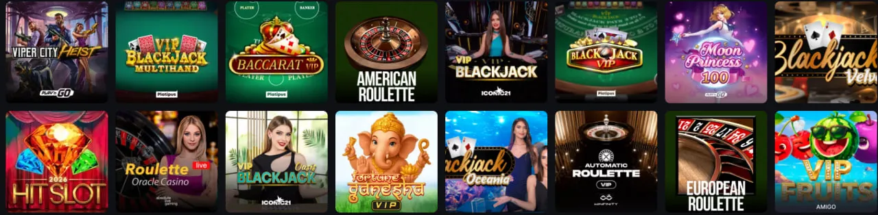 inkybet casino vip games